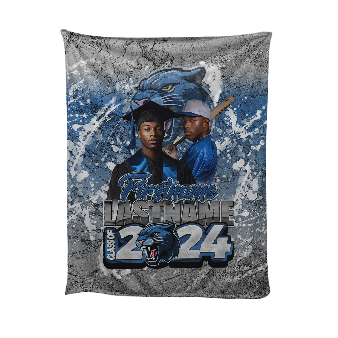 Graduation 2024 Custom Fleece Blanket