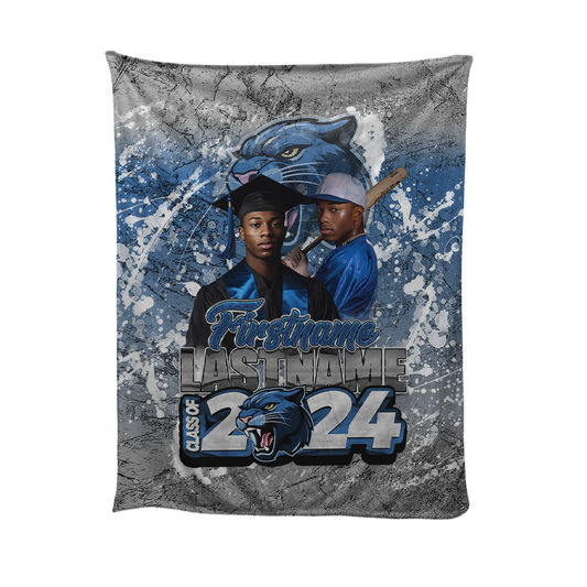 Graduation 2024 Custom Fleece Blanket